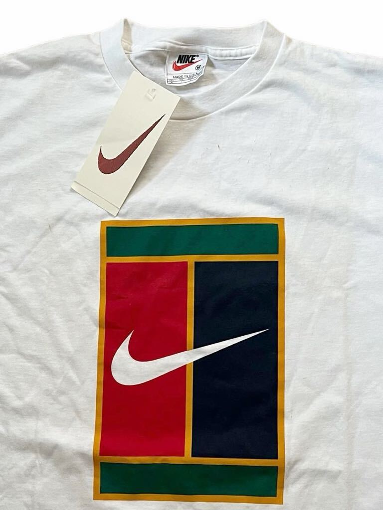 ●●vintage us製 old NIKE ナイキ チャレンジコート T サイズM 未使用デッドストック●●の画像2