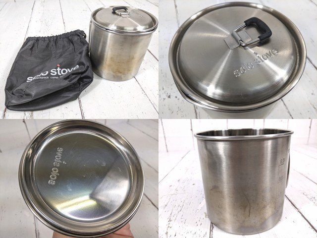 【1yt034】アウトドア キャンプ用品 solo stove ソロストーブライト+ポット900セット クッカー◆S38_画像2