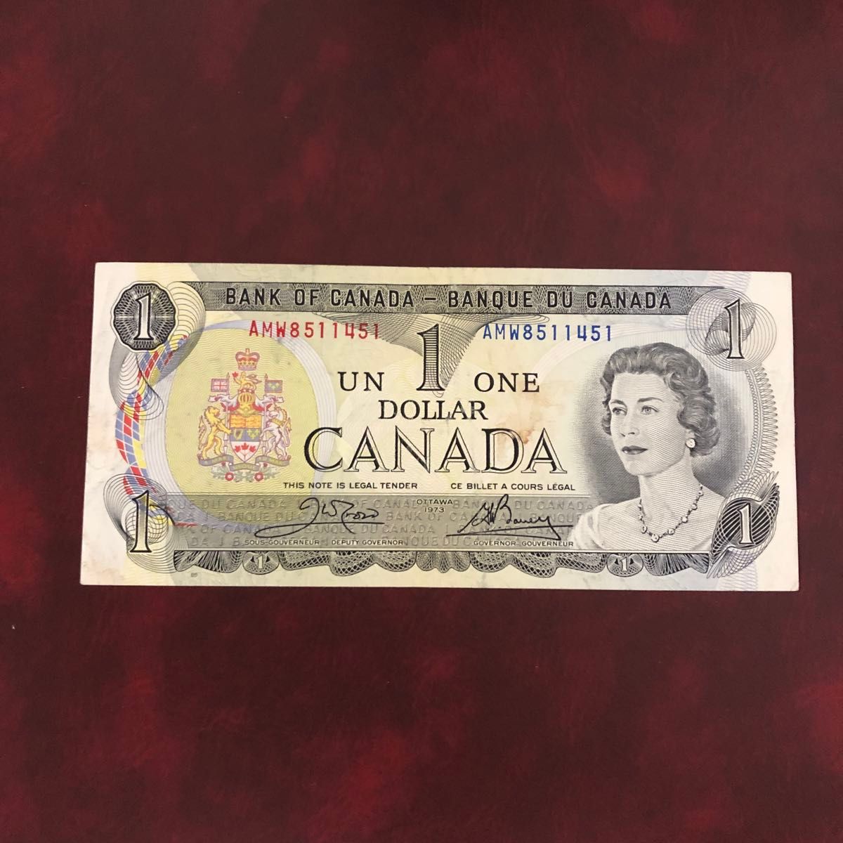 旧紙幣　カナダ　1ドル