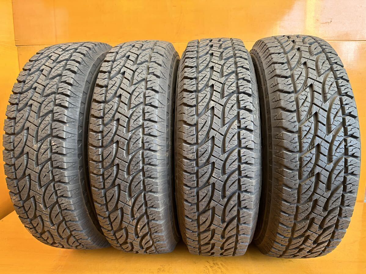 森商会No.112佐賀発215/80R16 103S694 BRIDGESTONE 2018 4本set 8mm 倉庫保管 直接引取OK！中古タイヤ 溝 室 ブリヂストン 夏用BS _画像1