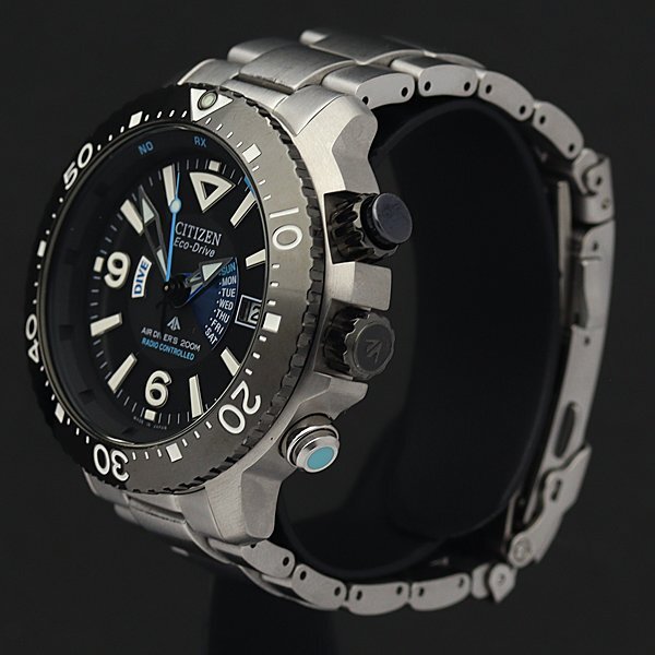 1円～◎美品◎CITIZEN シチズン プロマスター【MARINE マリン エアダイバーズ】メンズ 電波ソーラー PMD56-2982 H112◎_画像2