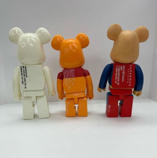 nit ◆ベアブリック◆ BE@RBRICK 400% ディズニー くまのプーさん スーパーマン 2008 2002 2001 おもちゃ おまとめ 3体セットの画像2