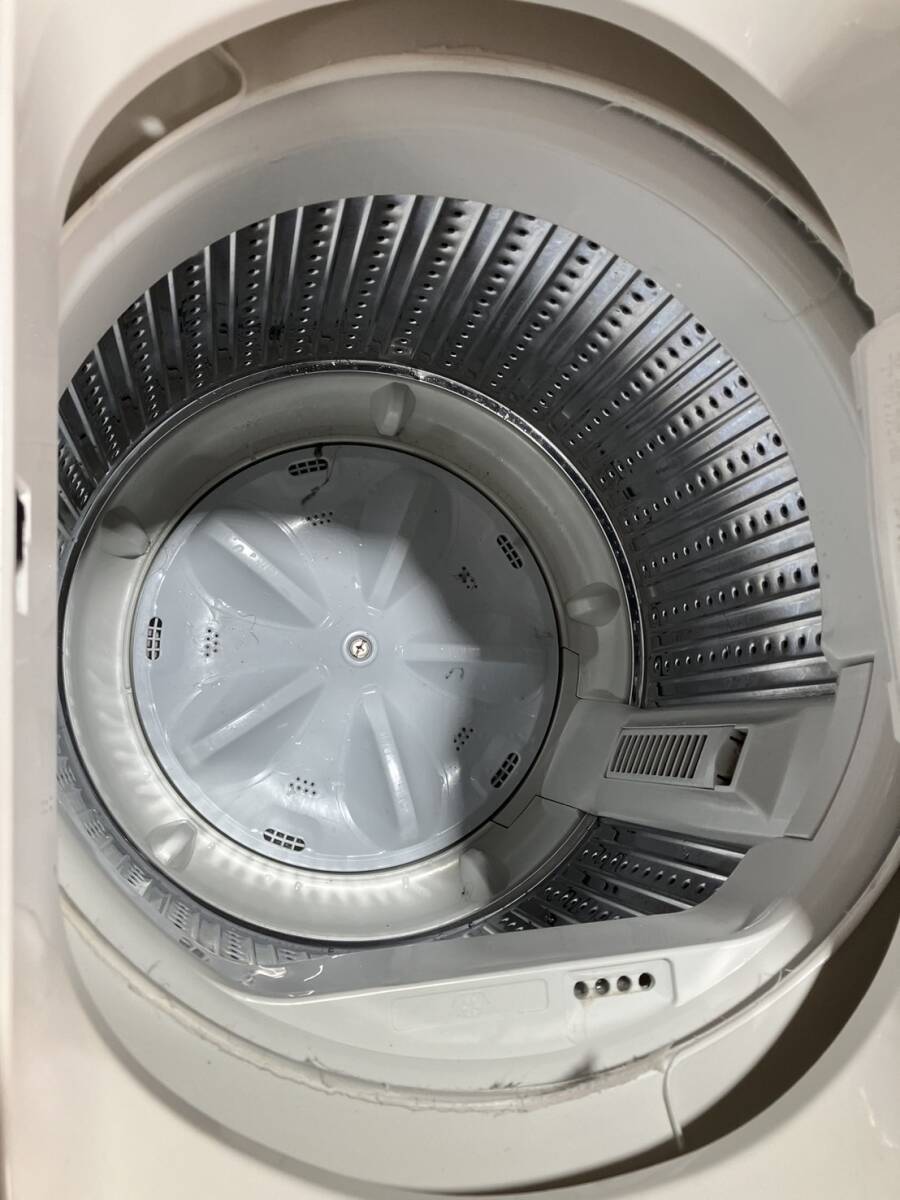 2021年製【引取OK 福岡】ヤマダ 全自動電気洗濯機 4.5㎏ YWM-T45H1_画像3