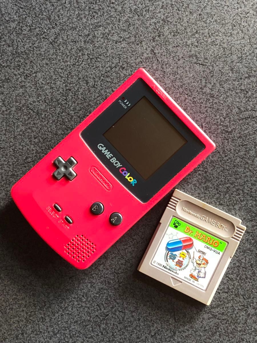 ゲームボーイカラー 任天堂 Nintendo GAME BOY COLOR ニンテンドー レッド 赤 動作確認済み ドクターマリオ