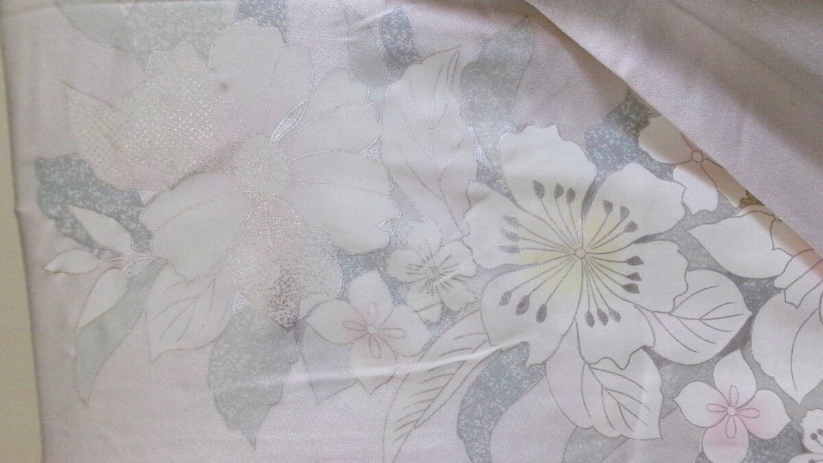 157[ goods with special circumstances ] remake for * dressing practice for * light . color gold piece embroidery large . pattern * silk *.* long-sleeved kimono * kimono height 157.64