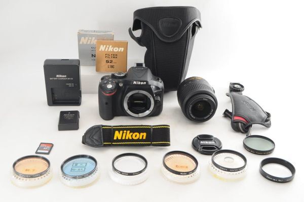 [美品] Nikon ニコン D5200 + 18-55mm レンズ #1257AB
