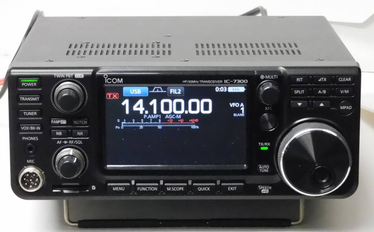 アイコムIC-7300美品　１００W機中古　HF～50Mhz_画像1