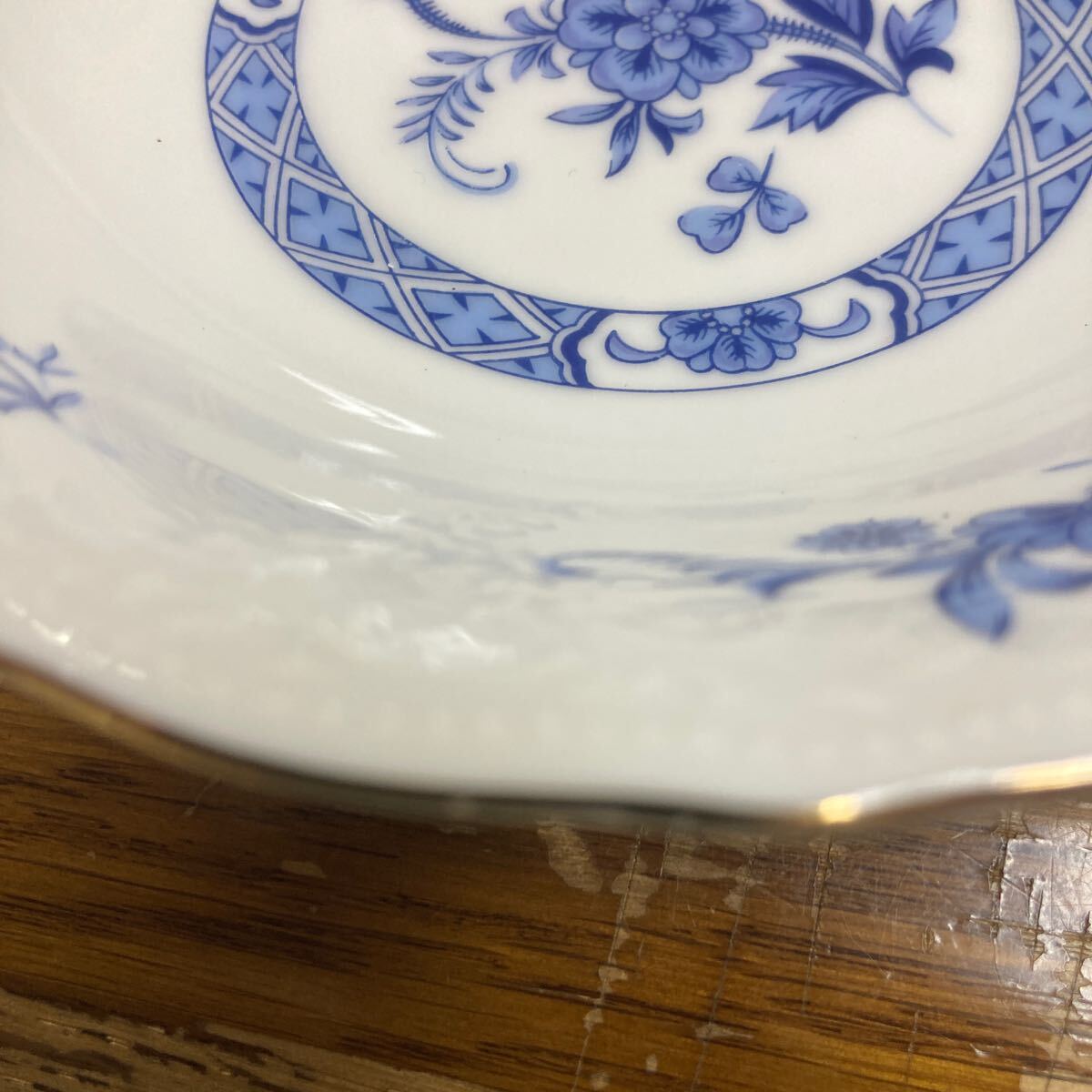 【MOMOYAMA 小皿　５枚】 陶器　小鉢　パーティ用　洋食器 花柄 金縁【C10-2①】　0321_画像4