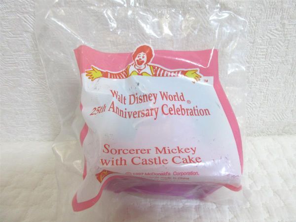  McDonald's happy set 1997 year woruto Disney world 25 anniversary commemoration Mickey unused [M0329](L)