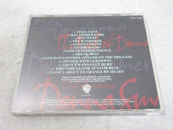 CD DONNA SUMMER / THE BEST OF DONNA SUMMER ドナ・サマー CD 【M0363】(P)の画像3