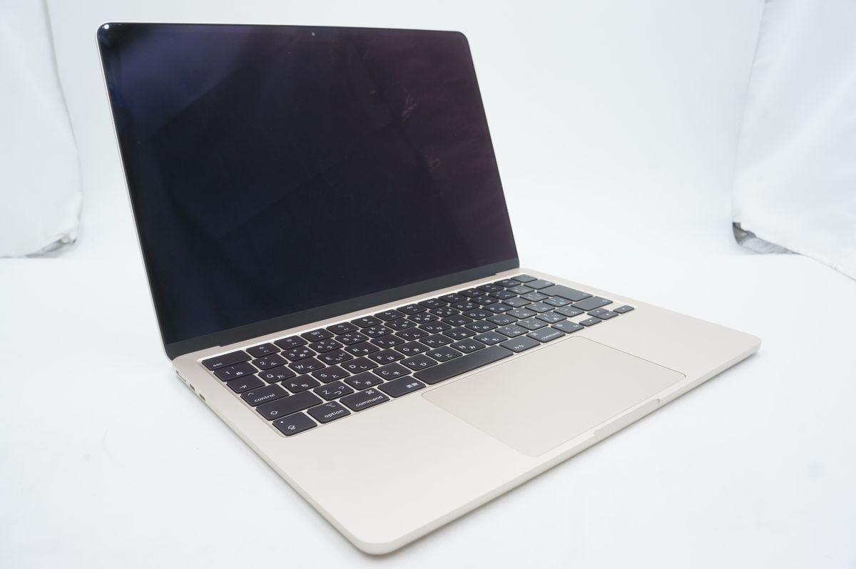 ★☆全額返金保証！最速発送！【MacBook Air 2022 M2 /16GB /512GB スターライト 充放電9回 美品】★☆（202402-17453-PCkaitori）_画像2