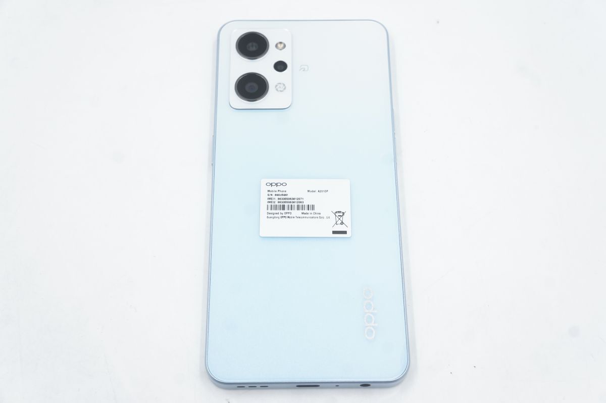 ★☆全額返金保証！最速発送！【OPPO Reno 7A A201OP 128GB Softbank ドリームブルー 新品同様】★☆（202403-04527-Skaitori）