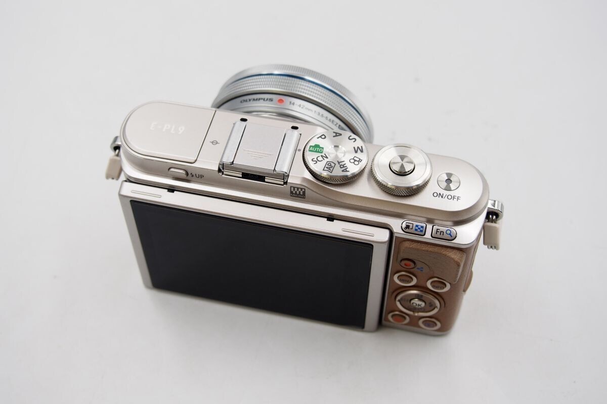 ★☆全額返金保証！最速発送！【OLYMPUS PEN E-PL9 14-42mm EZレンズキット ブラウン 美品】★☆（202308-21545-kaitori）_画像2