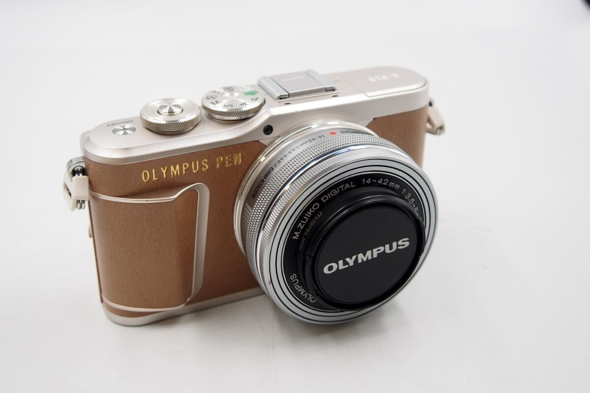 ★☆全額返金保証！最速発送！【OLYMPUS PEN E-PL9 14-42mm EZレンズキット ブラウン 美品】★☆（202308-21545-kaitori）_画像1