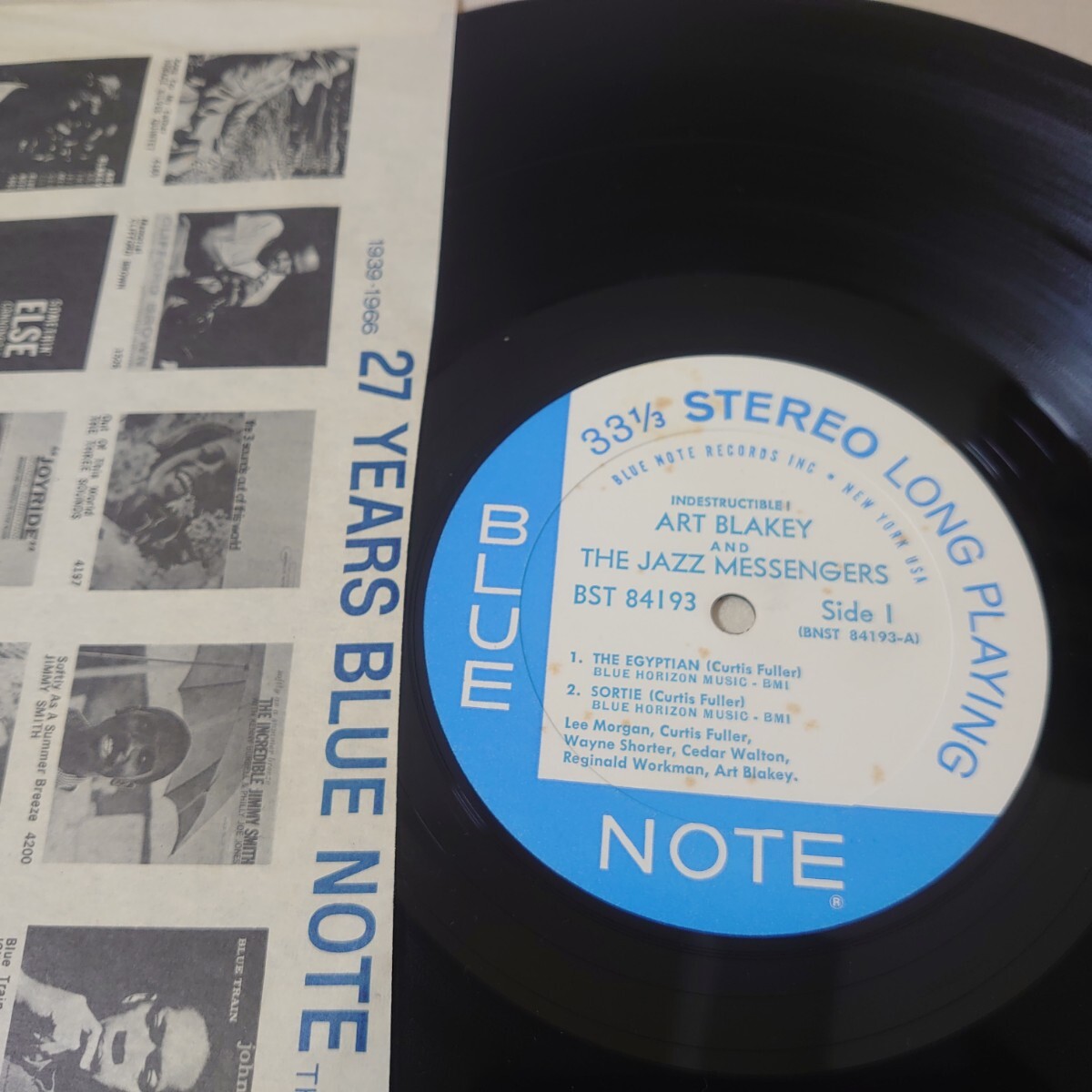 LP☆ART BLAKEY & the Jazz Messengers/INDESTRUCTIVE［BLUE NOTE/NEW YORK USA/ST-84193/両面VAN GELDER刻印/アート・ブレイキー］_画像2