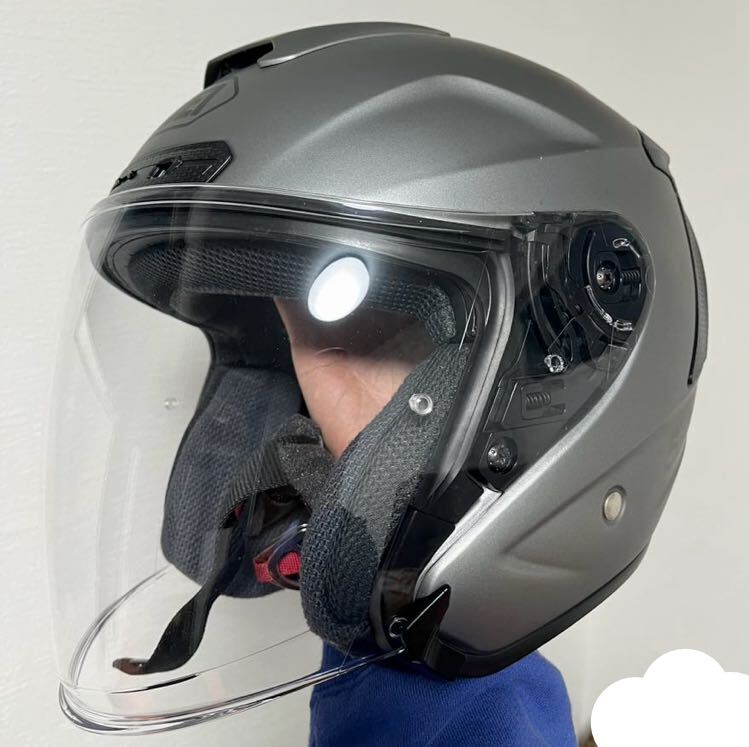 SHOEI ジェットヘルメット J-FORCE IV J-FORCE 4　ジェイ-フォースフォー マットディープグレー サイズ L 外装 傷ほぼ無し 美品 レアカラー_画像1