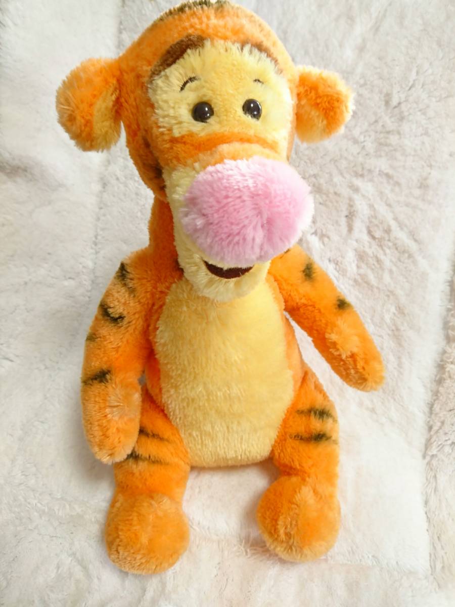 ディズニーストア限定/くまのプーさん/ティガー/Tigger/ぬいぐるみ/手足お尻ビーンズ入ぬいぐるみ/ふわふわ/ずっしり/優しいお顔ぬいぐるみ_画像3