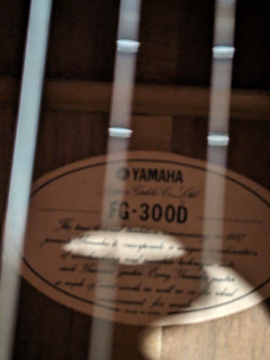 良音/YAMAHA　FG-300D 改FISHMANエレアコ　　160サイズ着払い_画像3