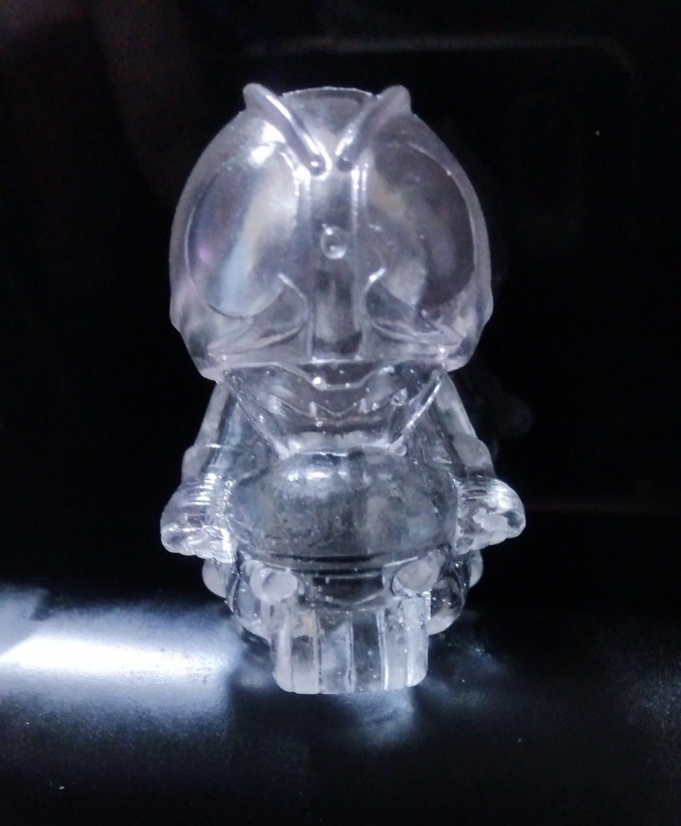 硬質 超透明度　仮面ライダー2号 & 旧サイクロン(クリスタル Ver)の指人形