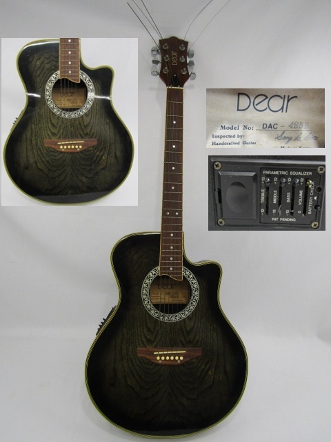  ◇エレアコ ギター Dear DAC485E 手作りギター Sony K.kim アンプ音出し確認済◇_画像1