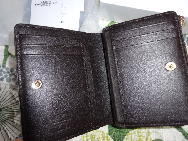 ラシット　ナイロンジャガード地モノグラム２つ折り財布、未使用。最終値下げ。_画像4