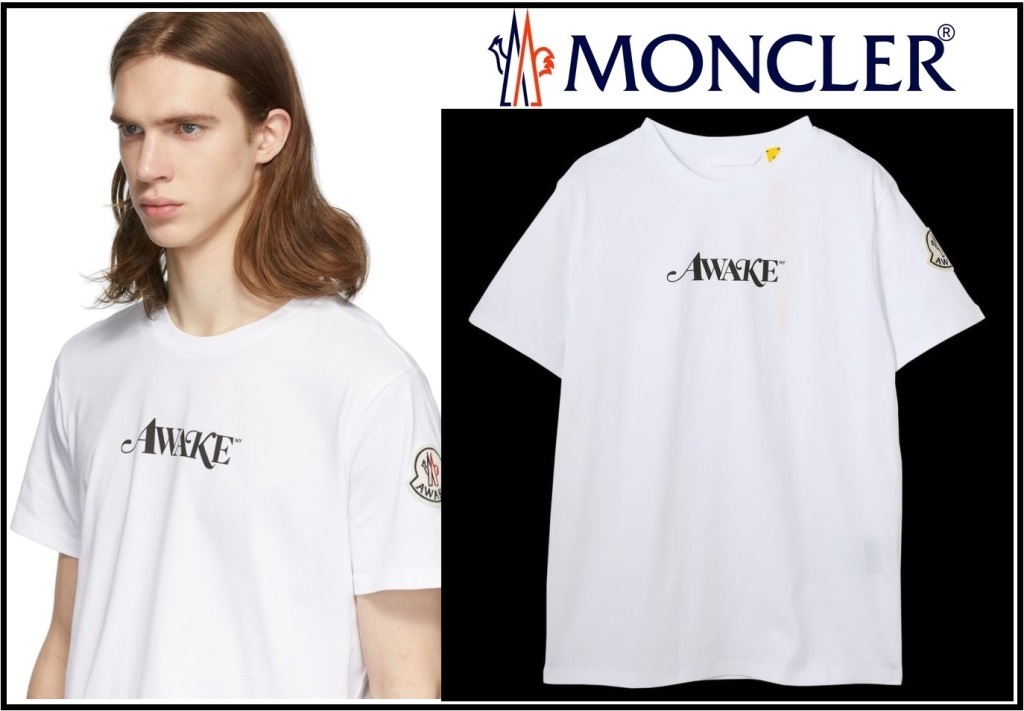 7万新品本物◆モンクレールジーニアス◆S◆2020年Awake NY×2Moncler 1952コラボTシャツ白の画像1