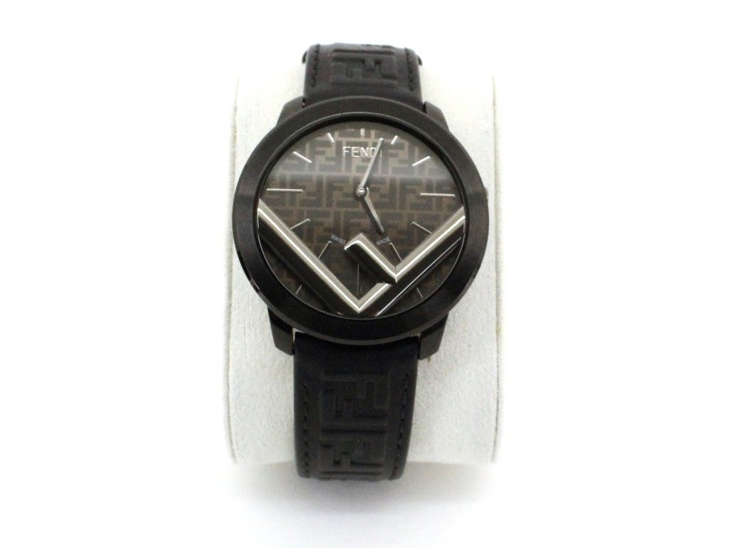 22万新品◆FENDI フェンディメンズ『RUN A WAY』FFモノグラム スイス製ウォッチ腕時計 1円_画像2