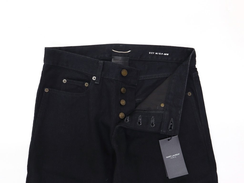 12万新品◆29◆SAINT LAURENT ETIENNE 黒デニムジーンズ パンツ ㈱ケリング【サンローラン】1円の画像5