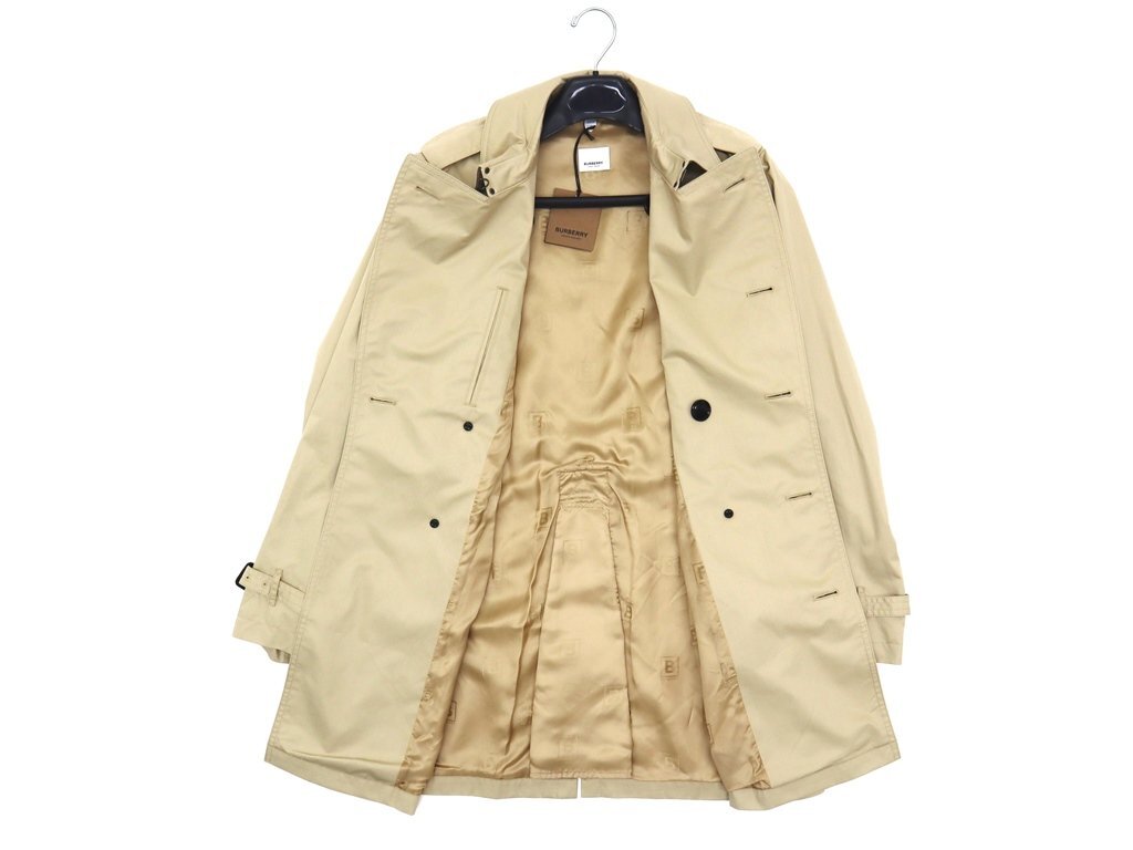 28万新品◆52=XL◆バーバリージャパン◆BURBERRY 肩章付き正統派コットントレンチコート『Britton』ベージュ 1円_画像7