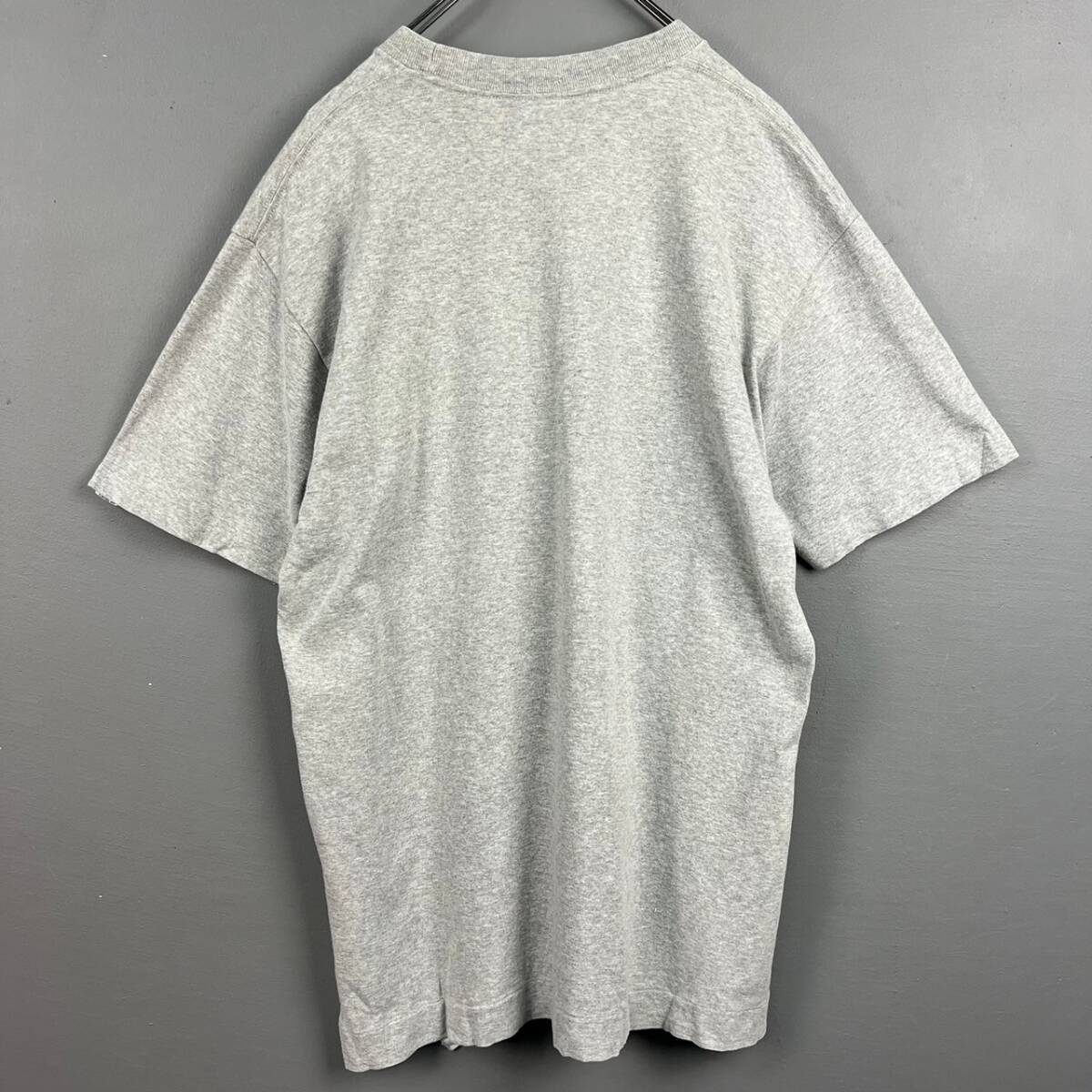 Wm097 日本製 BABY MILO APE アベイシングエイプ 半袖 Tシャツ グラフィックT ロゴT キャラT 袖裾シングル グレー メンズ_画像2