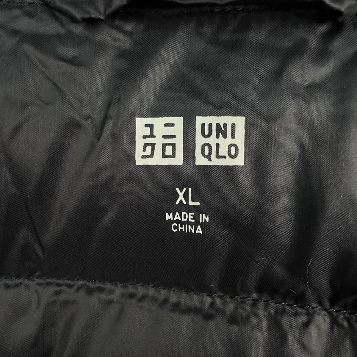 Wm146 新品 未使用 UNIQLO ユニクロ ウルトラライトダウン プレミアムダウン ウルトラライトコート ジャケット 黒 レディース XL_画像9