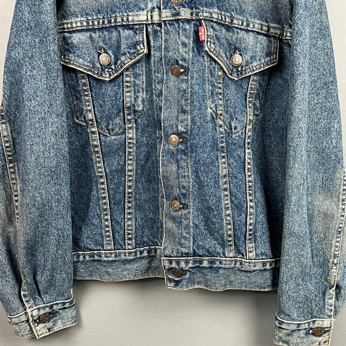 Wm172 USA製 Levi's リーバイス 70505-0217 刻印527 デニム トラッカー ジャケット Gジャン メンズ 38_画像4