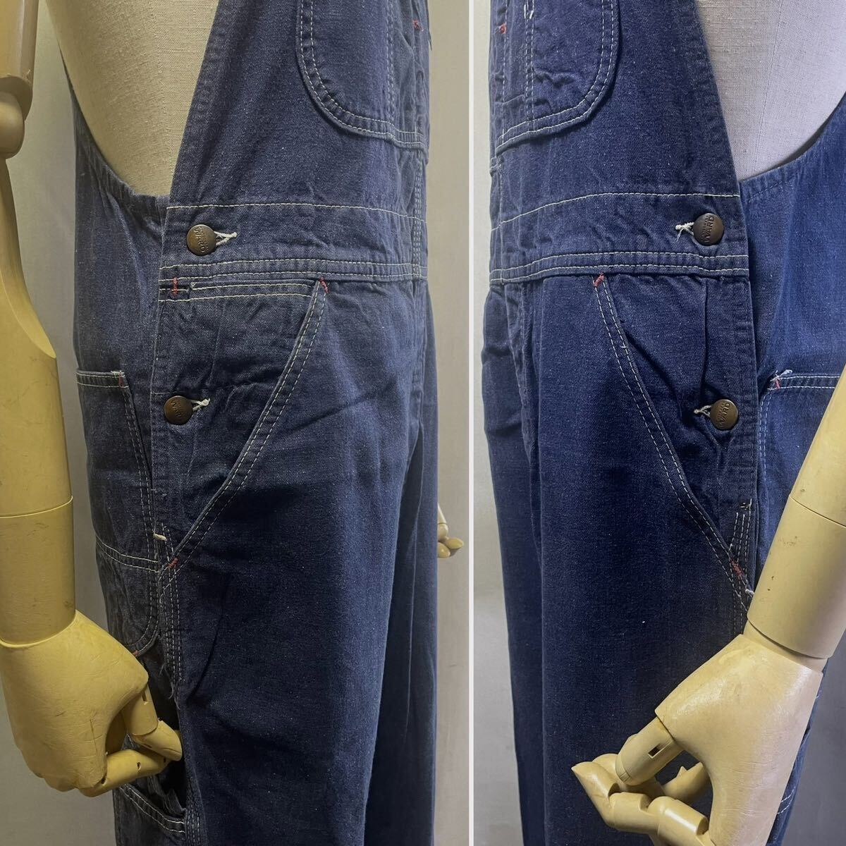 1960s MONTGOMERY WARD Denim Overall Size 34/36_画像5