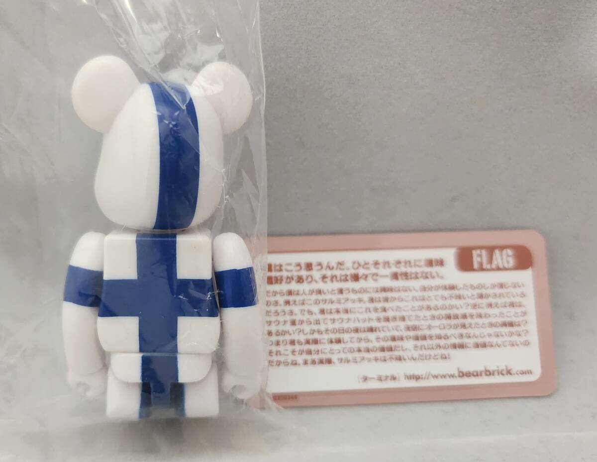 【ベアブリック★BE@RBRICK】シリーズ３５ フラッグ●FLAG『フィンランド』 100％_画像2