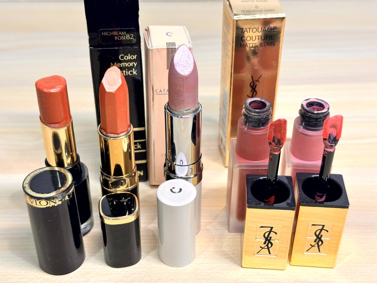 [2476] 5点まとめ 未使用含む リップ グロス レブロン REVLON/カタリステ CATALITE/イヴサンローラン YVES SAINT LAURENT タトワージュ_画像2