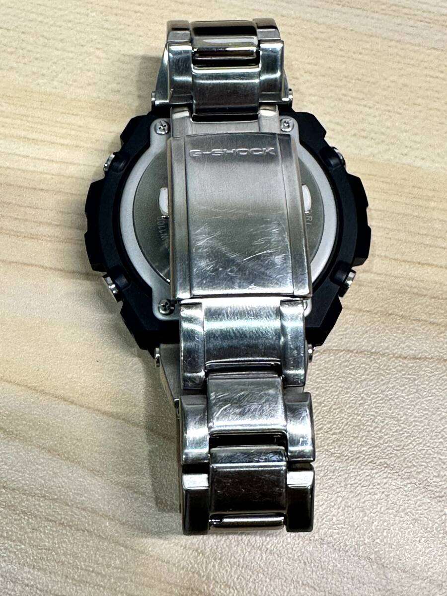 [3709] 稼働品 CASIO カシオ G-SHOCK Gショック Gスチール GST-W110D ソーラー メンズ 腕時計 中古_画像6