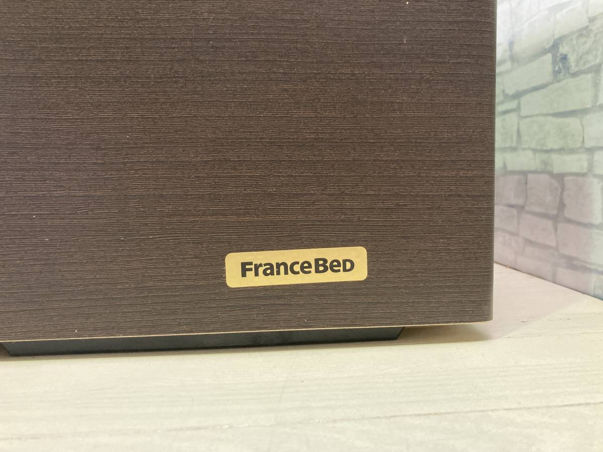 ★France Bed フランスベッド★ シングルベッド S 木製 ベッドフレーム ダークブラウン 茶 大阪 引き取り可 格安の画像8
