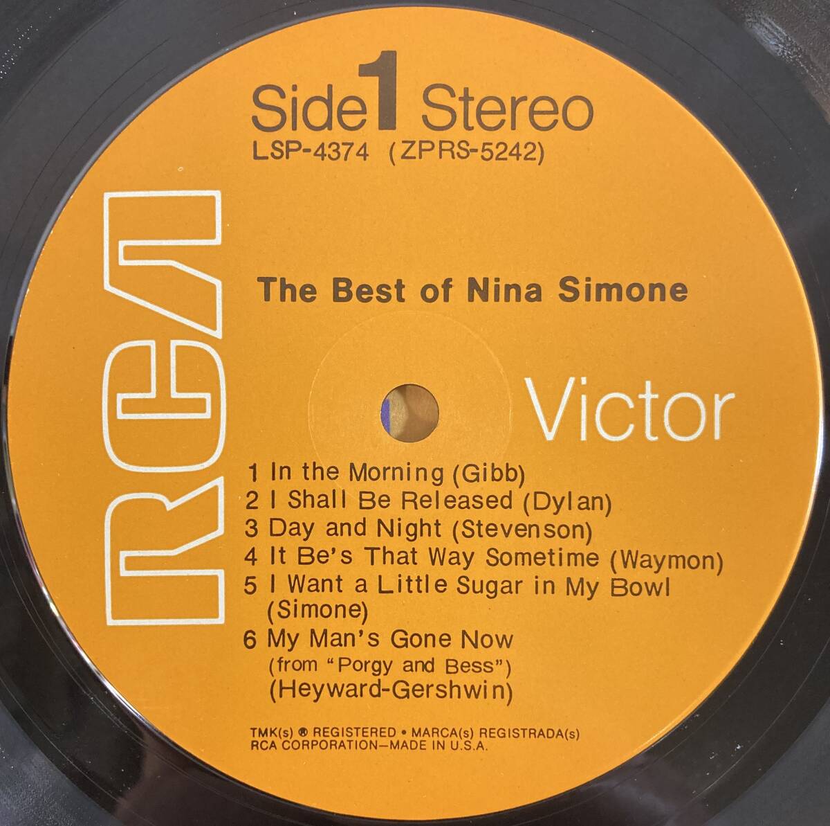 ニーナ・シモン (Nina Simone) / The Best of Nina Simone 米盤LP VICTOR LSP-4374 STEREOの画像4