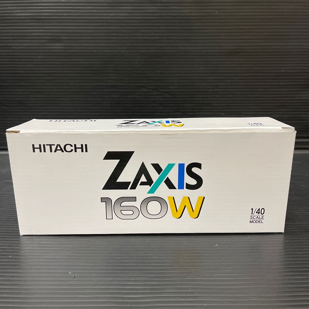 HITACHI 1/40 ZAXIS160W ショベルカー ミニチュア 日立 ダイキャストモデル ミニ 油圧ショベル 日立建機 非売品の画像1
