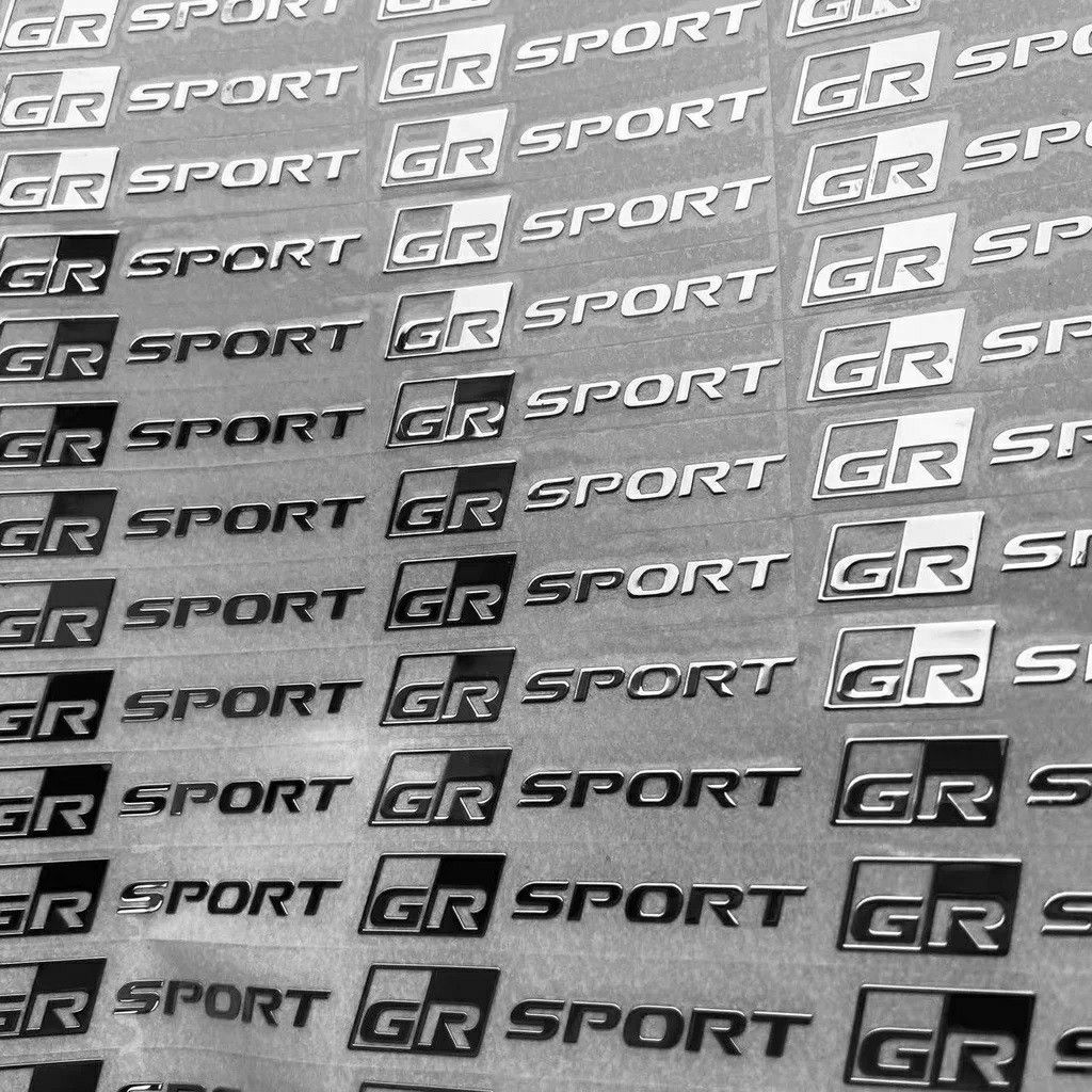 【新品未使用】GR Gazoo Racing 3D エンブレムメタルステッカー シルバー4枚セット