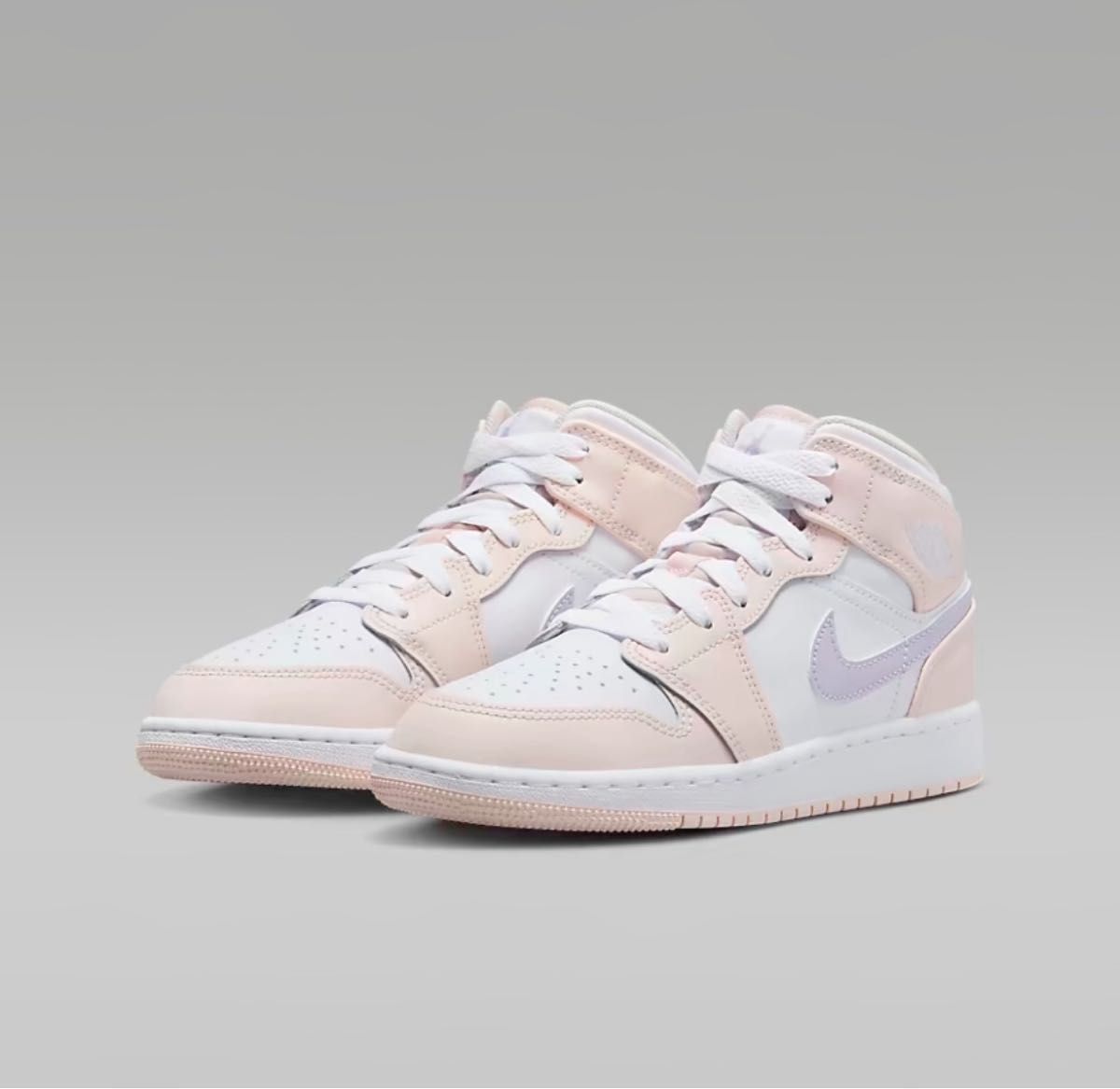 ラスト①点 23cm【新品】NIKE GS AIR JORDAN 1 MID ピンク ラスト①点 23cm【新品】NIKE GS AIR JORDAN 1 MID ピンク