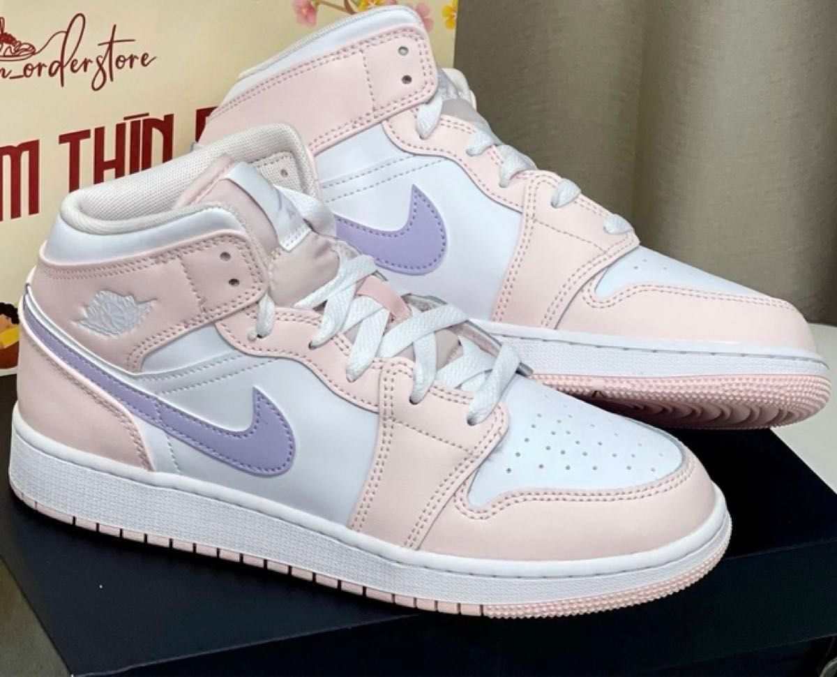 ラスト①点 23cm【新品】NIKE GS AIR JORDAN 1 MID ピンク ラスト①点 23cm【新品】NIKE GS AIR JORDAN 1 MID ピンク