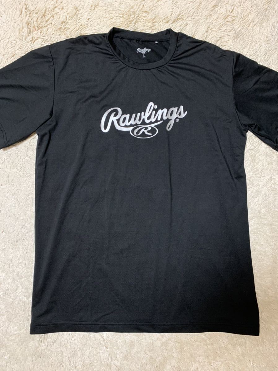 ローリングス　Tシャツ 黒　スポーツ　野球　ベースボール　未使用　Lサイズ_画像1