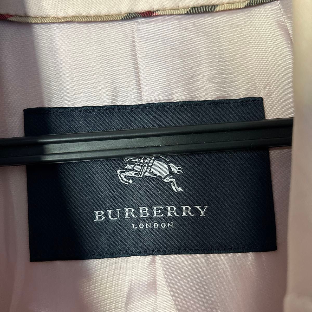 コート ジャケット Burberry London ピンク スプリングコート バーバリー ステンカラー 