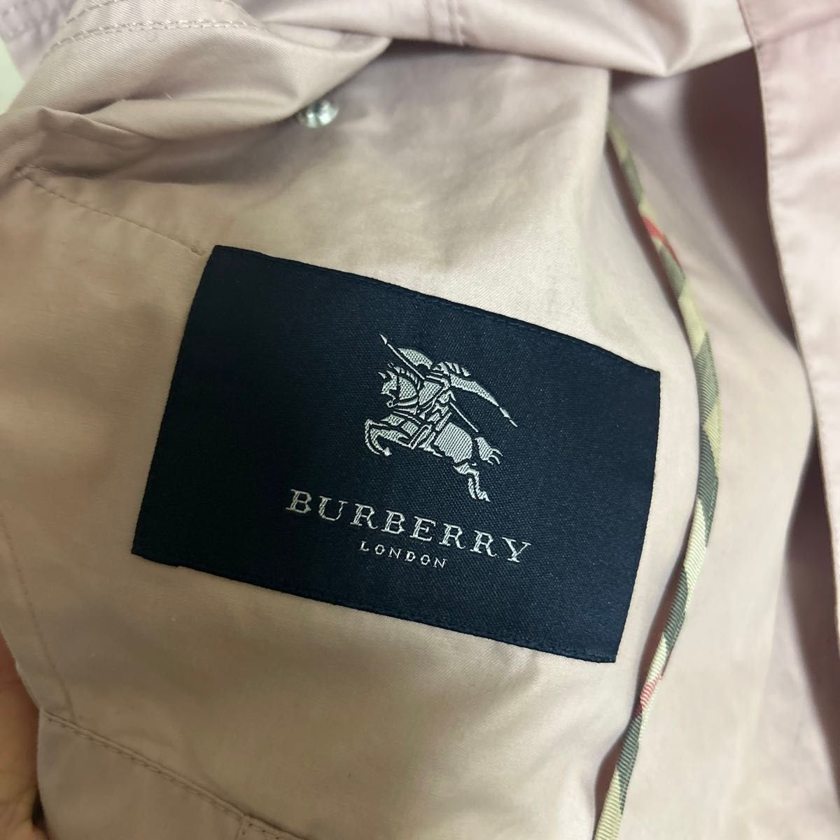 コート アウター ステンカラー バーバリー BURBERRY ピンク