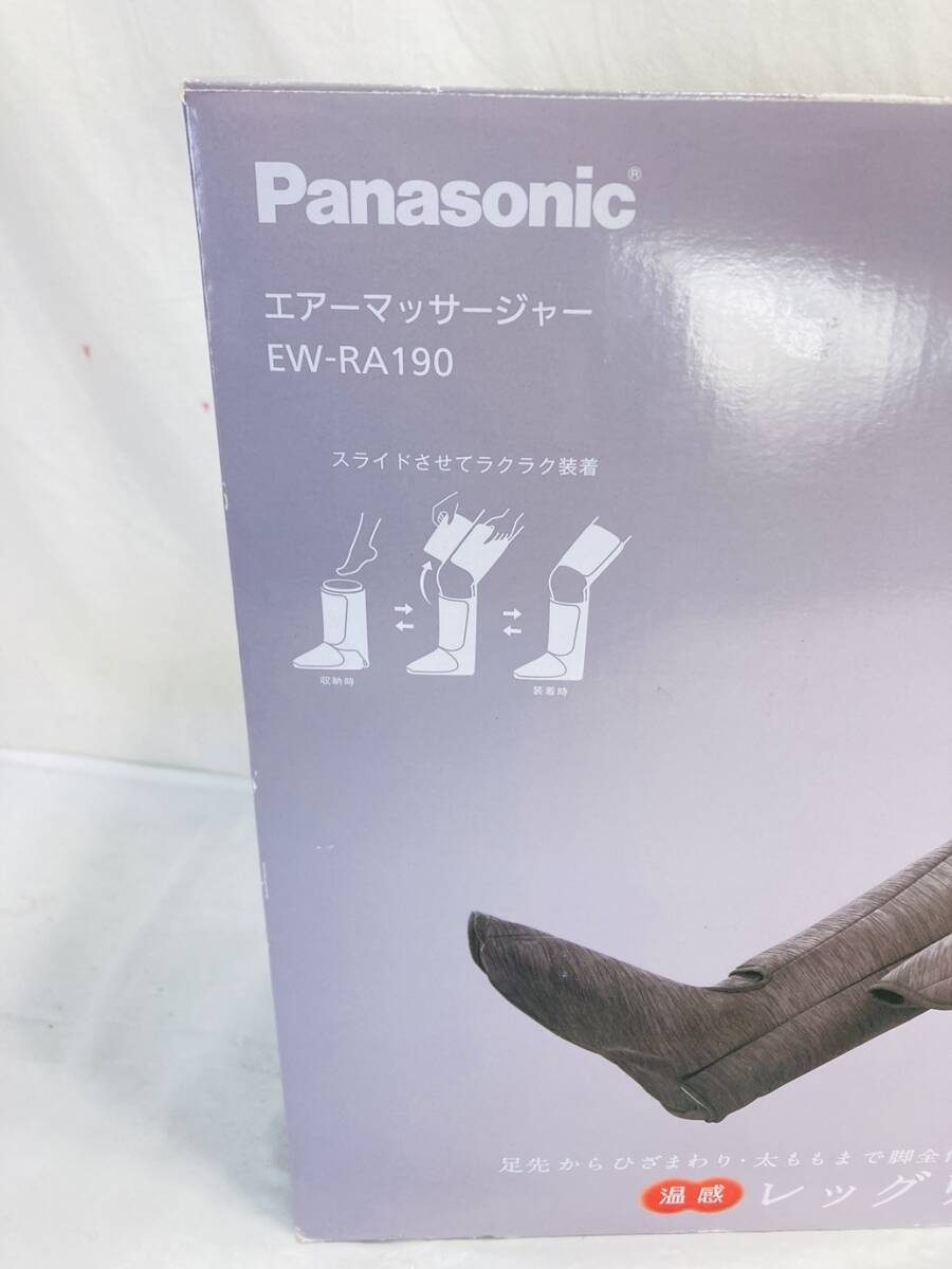 未使用 Panasonic パナソニック 温感レッグリフレ エアーマッサージャー 家庭用エアマッサージ器 EW-RA190 SI-240214004_画像2