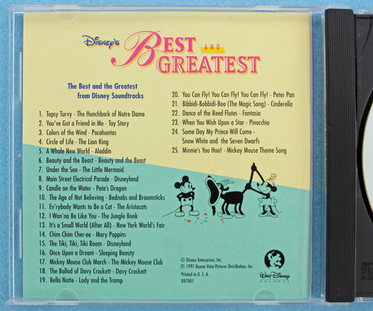 cmbDY] Disney's BEST AND GREATEST [US盤]の画像3