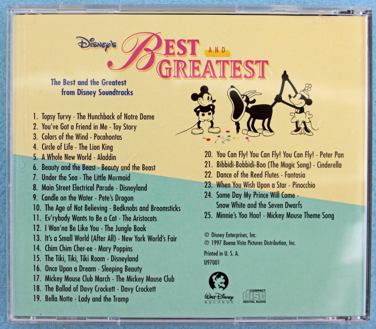 cmbDY] Disney's BEST AND GREATEST [US盤]の画像2