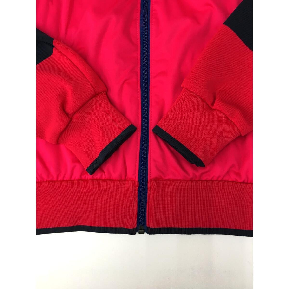 coco* Le Coq * long sleeve full Zip blouson * Wind material / knitted * pink × navy blue / border *M* used * letter pack post service plus shipping possible *87645