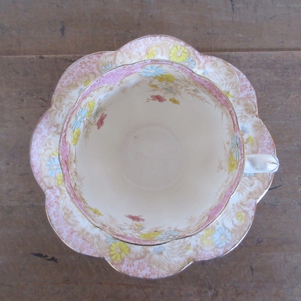 イギリス製 Wileman＆Co ワイルマン アンティーク 1896年 カップアンドソーサー プレート トリオ 英国 tableware 1434sc_画像7